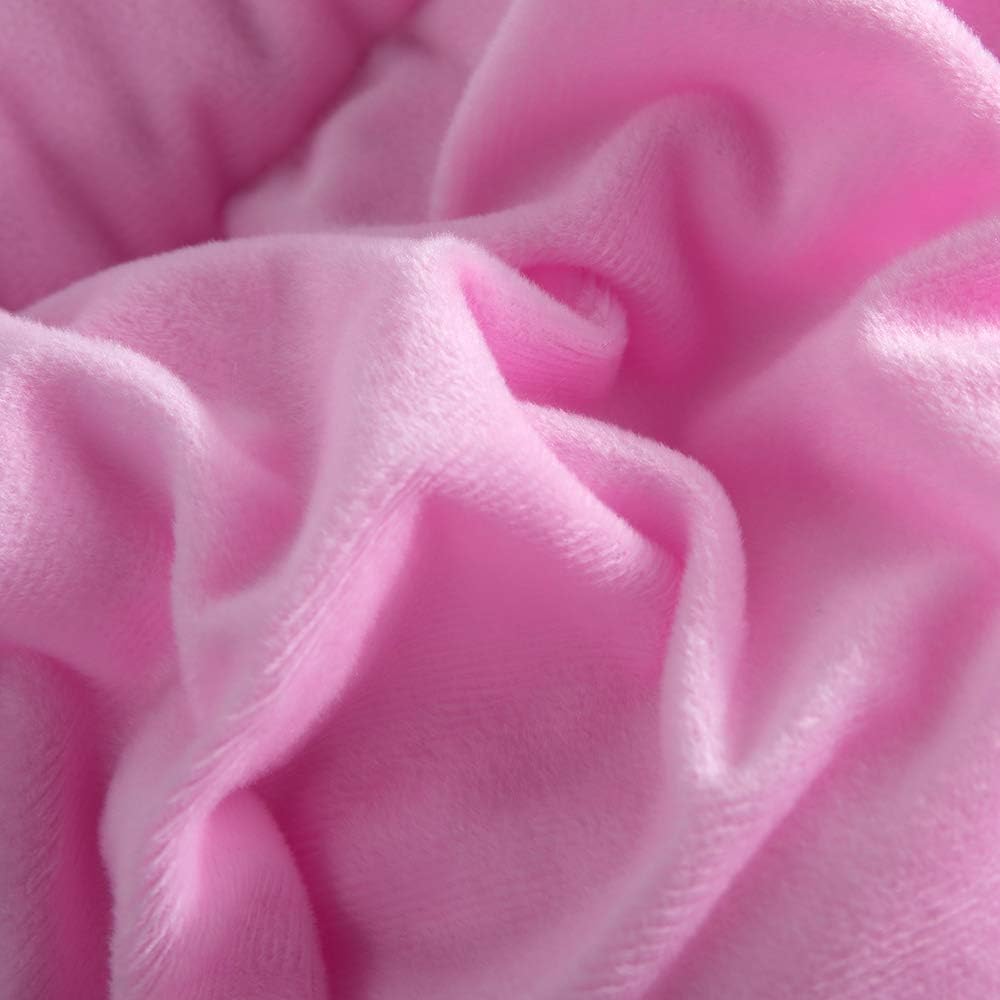 Faux Fur Plush Rainbow Comforter Set Fluffy Fuzzy Shaggy Bedding Set - 3PC Full Microfiber Soft Warm Quilt Set