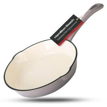 Enameled Cast Iron Fry Pan 8-Inch (Gray, Fry 8-Inch)