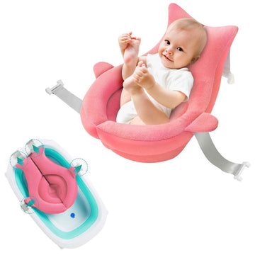 Bath Seat Support Net Adjustable Infant Bathing Cushion Pad Mat