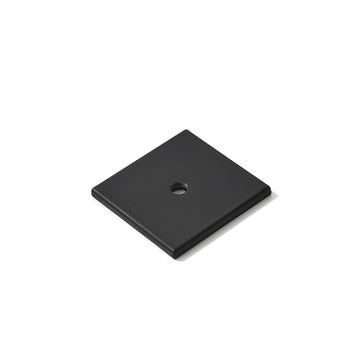 1-1/2 Inch Square Backplate for Knobs in Matte Black Cabinet Hardware Knob Backplate/Back Plate