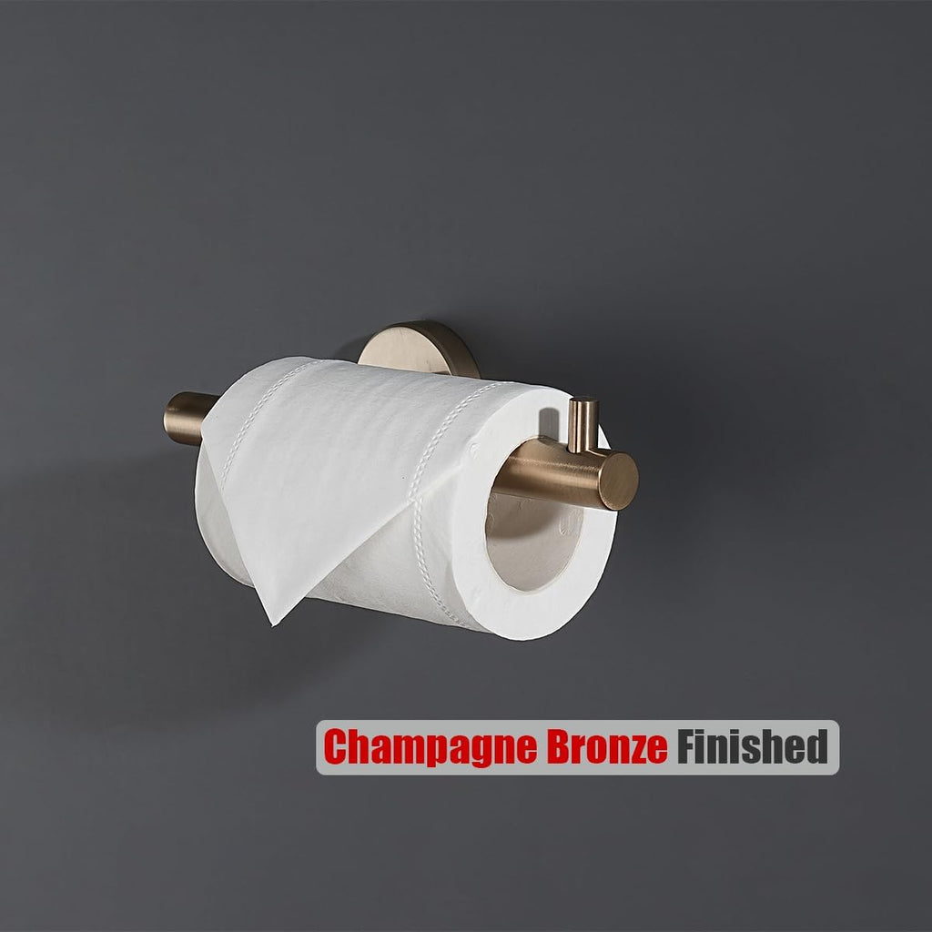 Bathroom Hardware Set, 5-Piece Bath Accessories Set Champagne Bronze Wall Mount Includes 24 in Towel Bar, 9 in HT