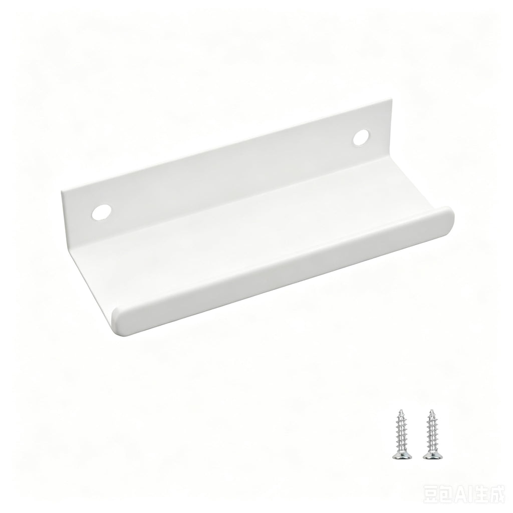 3.15 Inch Finger Pull 10Pcs, 2.52 Inch Hole Centers, Aluminum Alloy, White