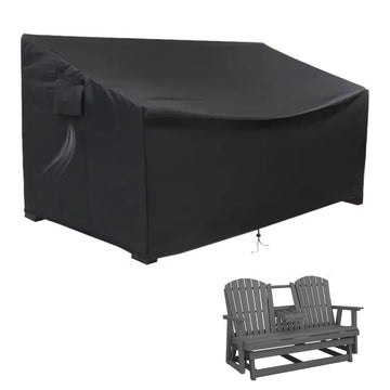 66 Inch Outdoor 3 Seat Bench Cover for SERWALL 3 Person Patio Glider Bench