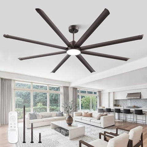 ZMISHIBO 96 Inch Oil Bronze Ceiling Fan