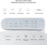 Elongated Electric Bidet Toilet Seat with Warm Water Wash, Heated Seat, Quiet-Close Lid, Air Dryer, Customizable Wash Modes