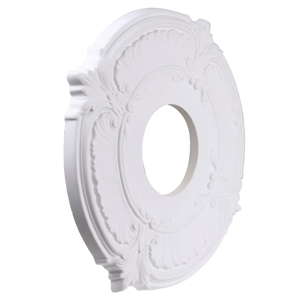 Ceiling Medallion 13" OD x 3.97" ID x 0.82"P, Ceiling Decorative Molded Round Ceiling Medallions for Chandeliers