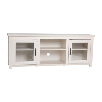 65" TV Stand, up to 80" TVs, White Wash