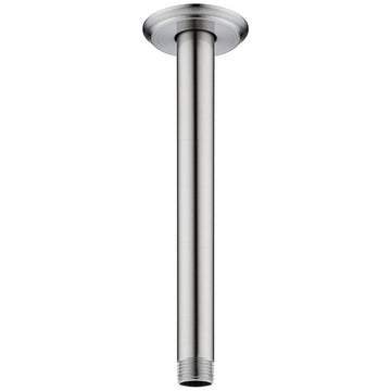 8 Inch Shower Arm and Flange Brushed Nickel, Ceiling Mounted Shower Arm for Rain Shower Head