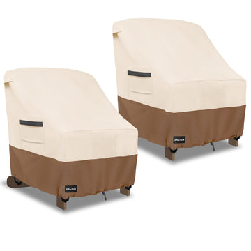 Adirondack Chair Covers 2 Pack, (30W x 34D x 36H inches), Beige