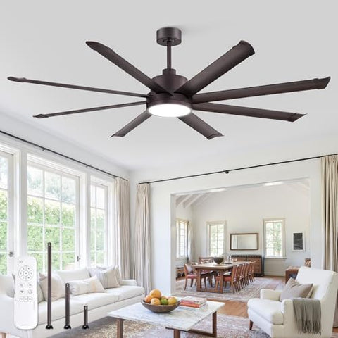 ZMISHIBO 72 Inch Oil Bronze Ceiling Fan