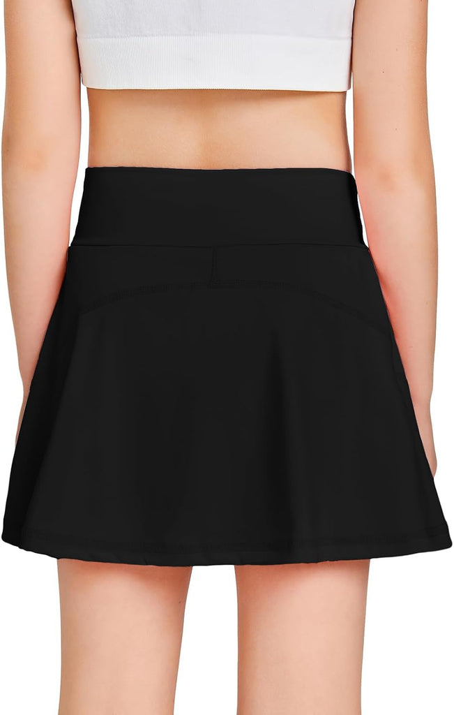 Girls Tennis Skirt High Waisted Athletic Skorts