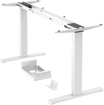 Dual Motor Standing Desk Legs for 44-90 inch Desktops, 264 lbs | 4 Memory Presets, Cable Tray, Dual Hooks, 28-47 inch