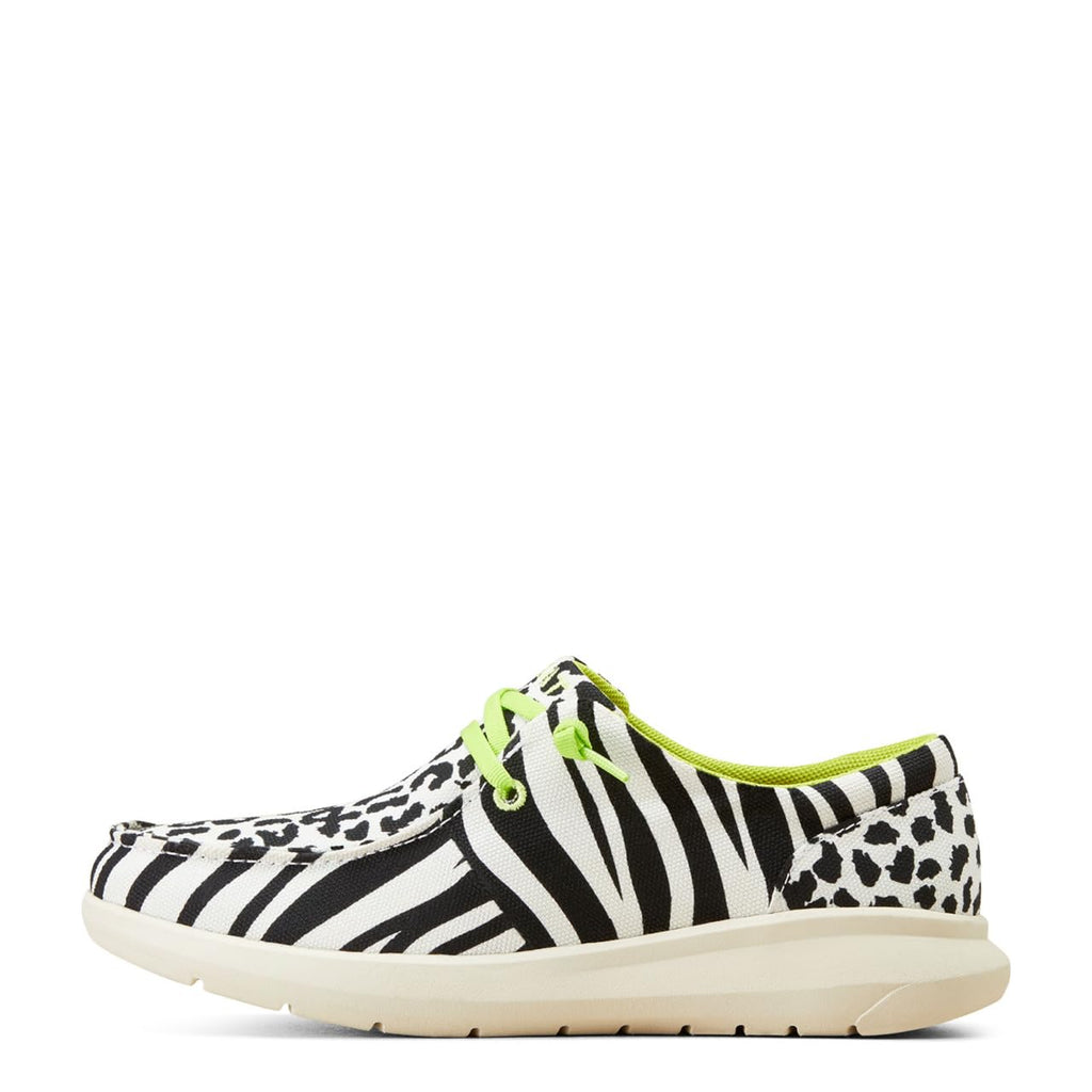 Women's Hilo - Black White Animal Print, 6 Medium