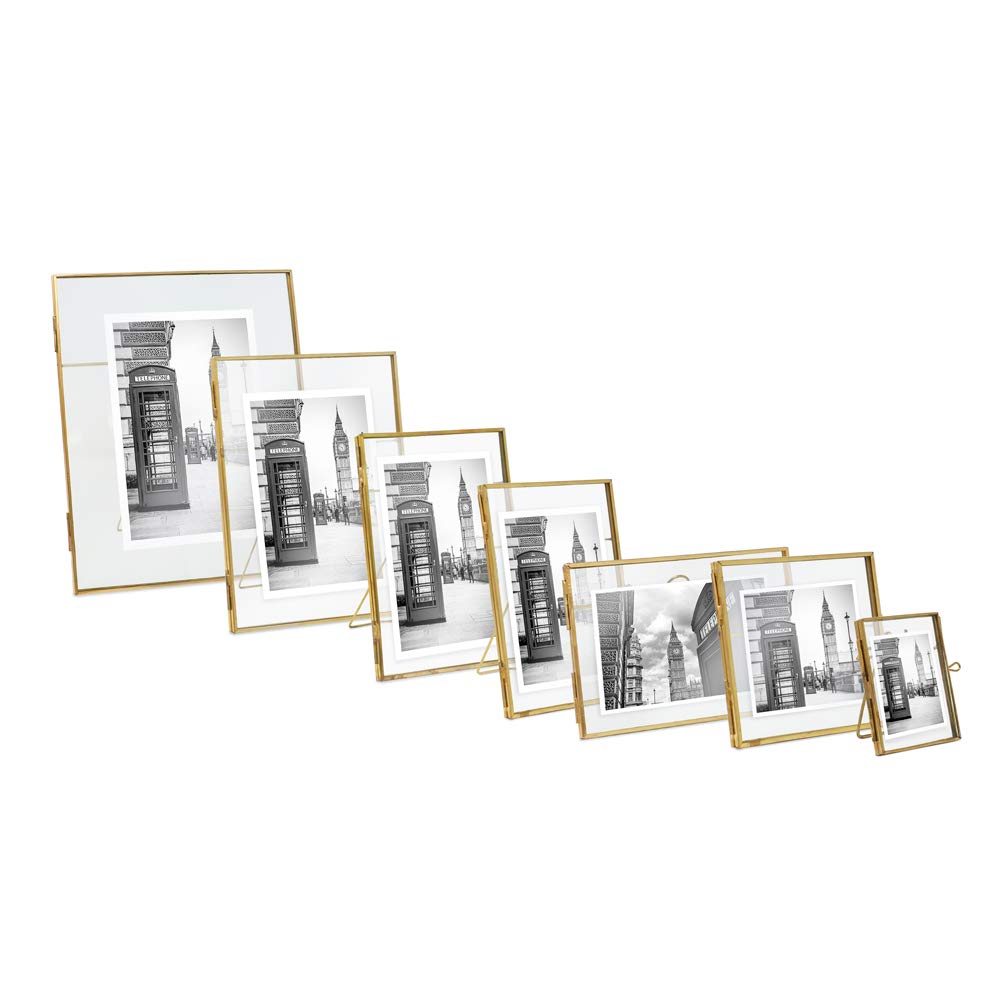 Jacobs 4x4 Gold Metal Floating Photo Frame, Locket Closure