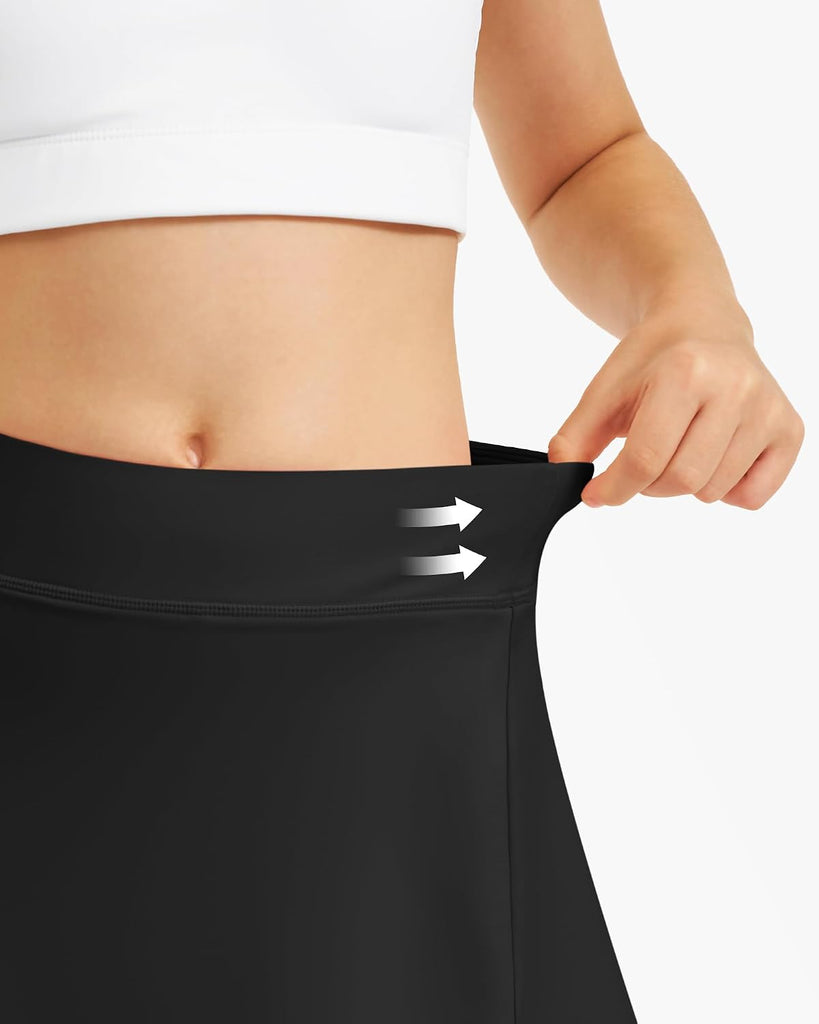 Girls A-Line Tennis Skort with Built-in Shorts for Sports Play