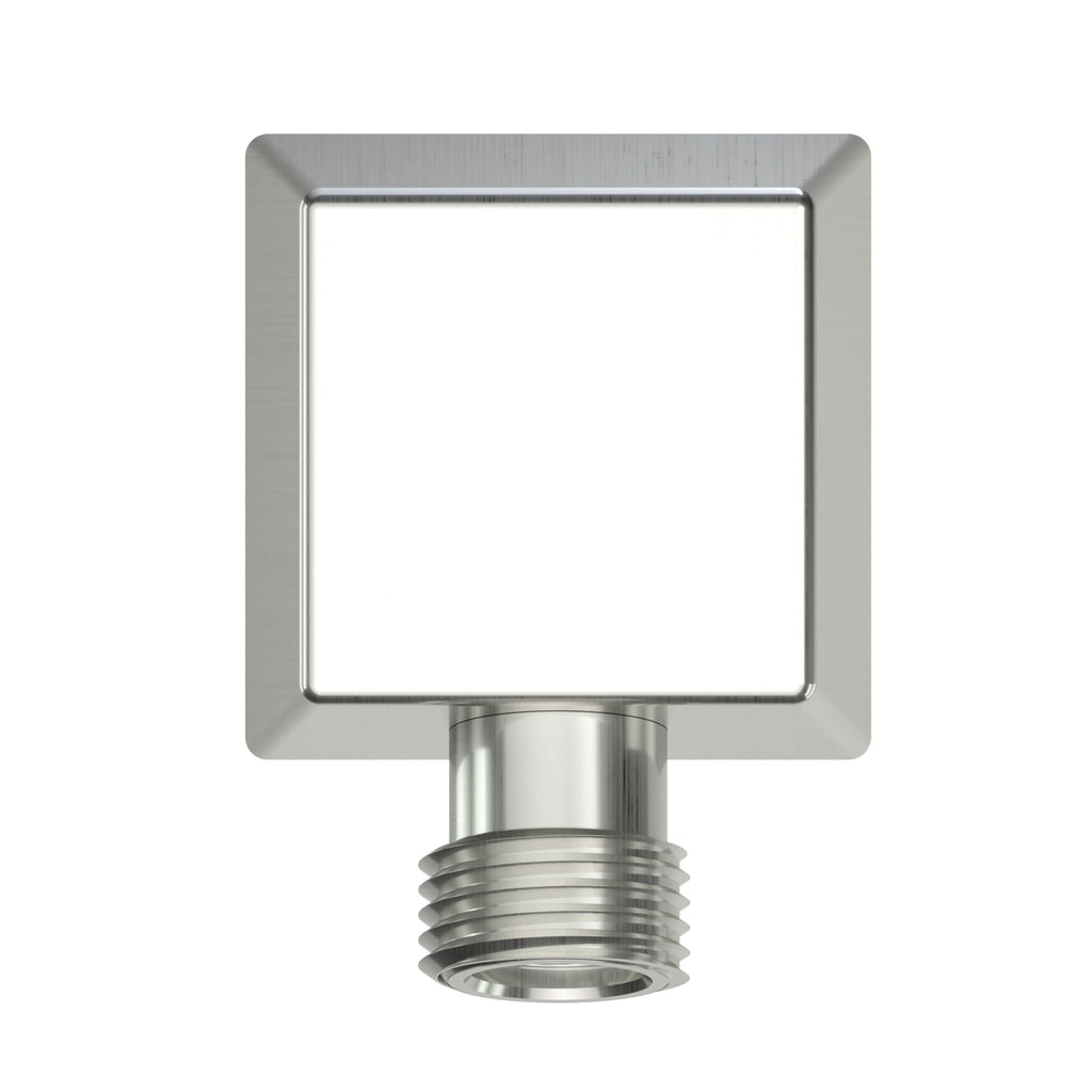 Wall Mounted Supply Elbow, Wall Elbow for Hand Shower, Solid Brass Wall Supply Elbow, Check Valve Included (Brushed