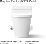 K-29777-PA-0 Innate Smart Toilet with Bidet Built In, White, One-piece Elongated Style