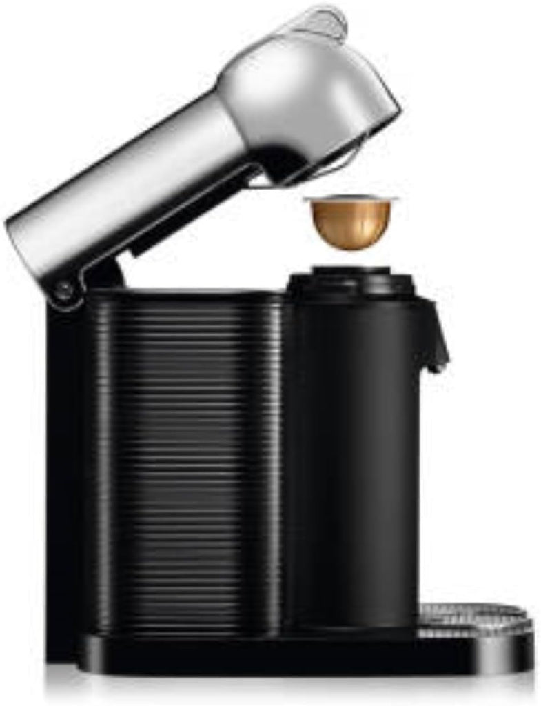 Vertuo Coffee and Espresso Maker by , Chrome with Aeroccino Milk Frother