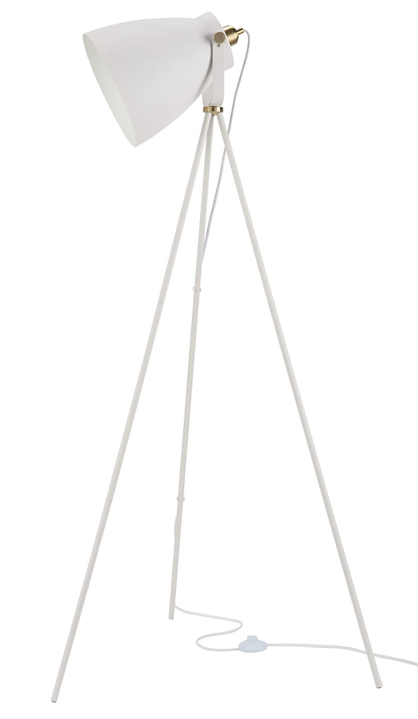 Home 57" Tripod Floor Lamp, Modern, Industrial, Transitional, White