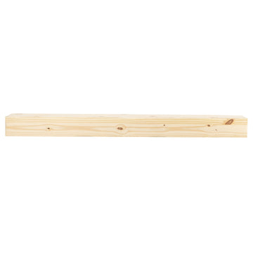 Breckenridge 72" Fireplace Mantel Shelf with Corbels - Rustic Floating Mantel Shelf for Over Fireplace - Unfinished