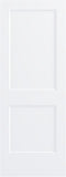 30"x80" 2-Panel Shaker Style White Primed Hollow Core Interior Molded Door Slab, NOT Pre-drilled and NOT Included