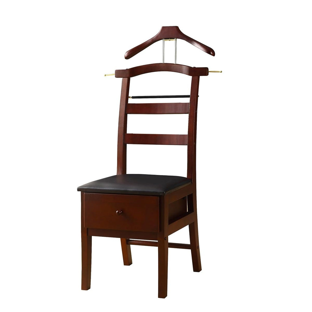 Suit Valet Stands For Men With Drawer Wooden Chair Valet Stand Freestanding Valet Stand for Women With Trouser Bar
