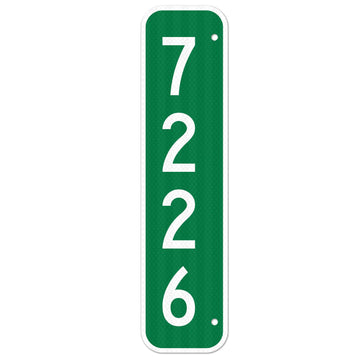 911 Address Number Sign, Custom Emergency Reflective Mailbox Sign, Visible