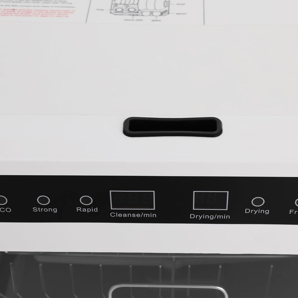 Countertop Dishwasher 800W Portable Mini Dishwasher 6.8L/1.8 Touch Controls Gallon Portable Dishwasher Countertop with