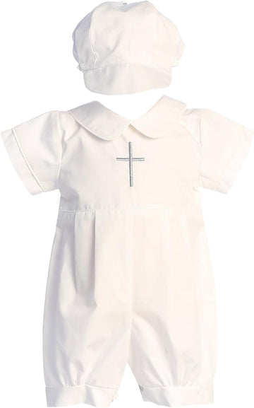 Made in USA - Blessing Baby Baptism Outfit Boy Romper - Baptismal Baby Boys' Christening Clothing