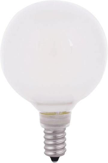4.5 Filament Vintage LED G16.5 Globe Bulb, E12 Base, Dimmable 600 Lumens 3000k Warm White, Equivalent to 60w