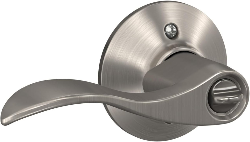 ACC 619 Accent Door Lever, Keyed Entry Lock, Satin Nickel