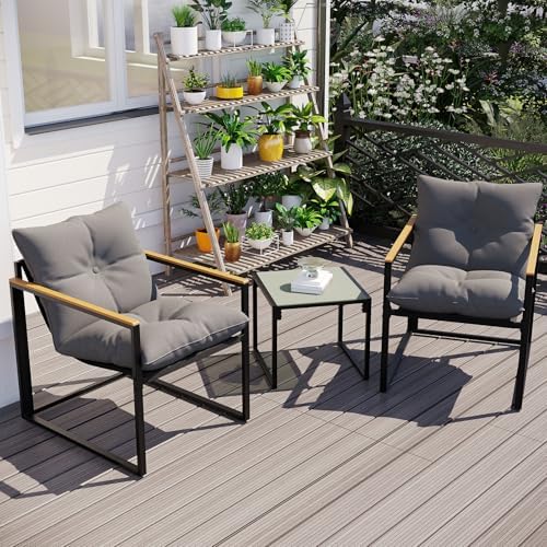 3-Piece Outdoor Patio Furniture Set for Patio, Garden & Porch