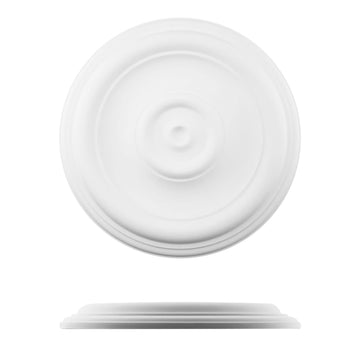 White Decorative Round Ceiling Medallion 1PCS, 12" OD