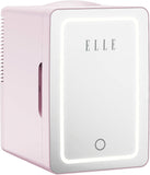 6L Mini Cooler Fridge with LED Makeup Mirror for Skincare & Cosmetic Storage Cooler & Warmer Removable Shelf Carrying