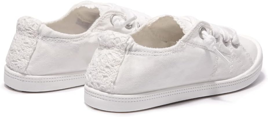 Kids Slip On Canvas Sneakers, Elastic Laces Low Top Casual Shoes