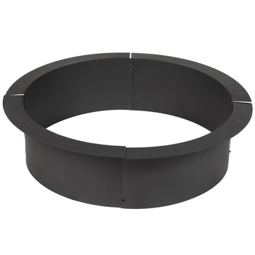 Great Outdoor 38in Dia Steel Fire Pit Liner, 1mm Thick DIY Above or In-Ground Outdoor Fire Pit, 4 Panel Steel Ring