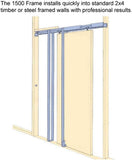 Sliding French Double Pocket Doors 72 x 80 inches Clear Glass 12 Lites| Felicia 3355 Matte White | K