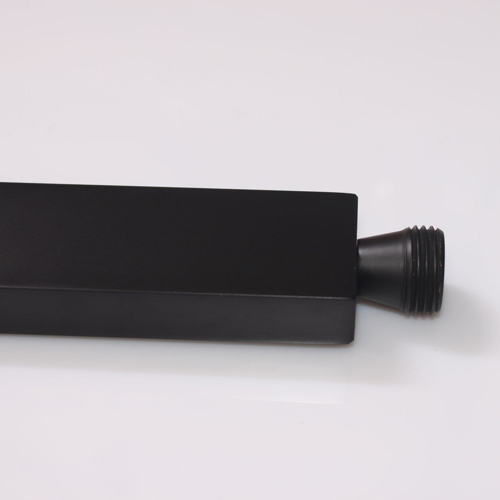 Brass Matte Black Hand Held Shower Head With Wall Connector Hose Set