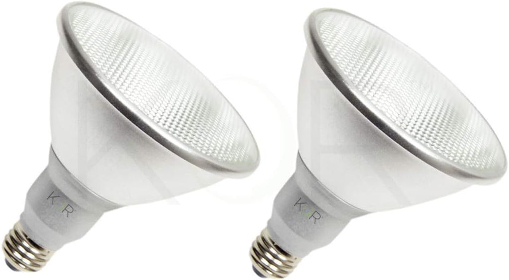 PAR38 LED Flood Bulbs, 100W Equivalent, Dimmable, 3000K, 2 Pack