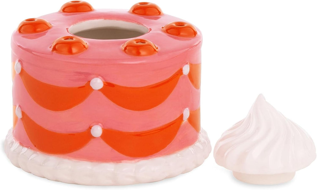 Match Holder with Striker Decor, Pink Cake
