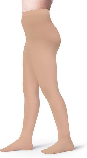 Girls Opaque Microfiber Tights Pairs Black White or Colored Nylon Stockings for Kids - ballet footed tights