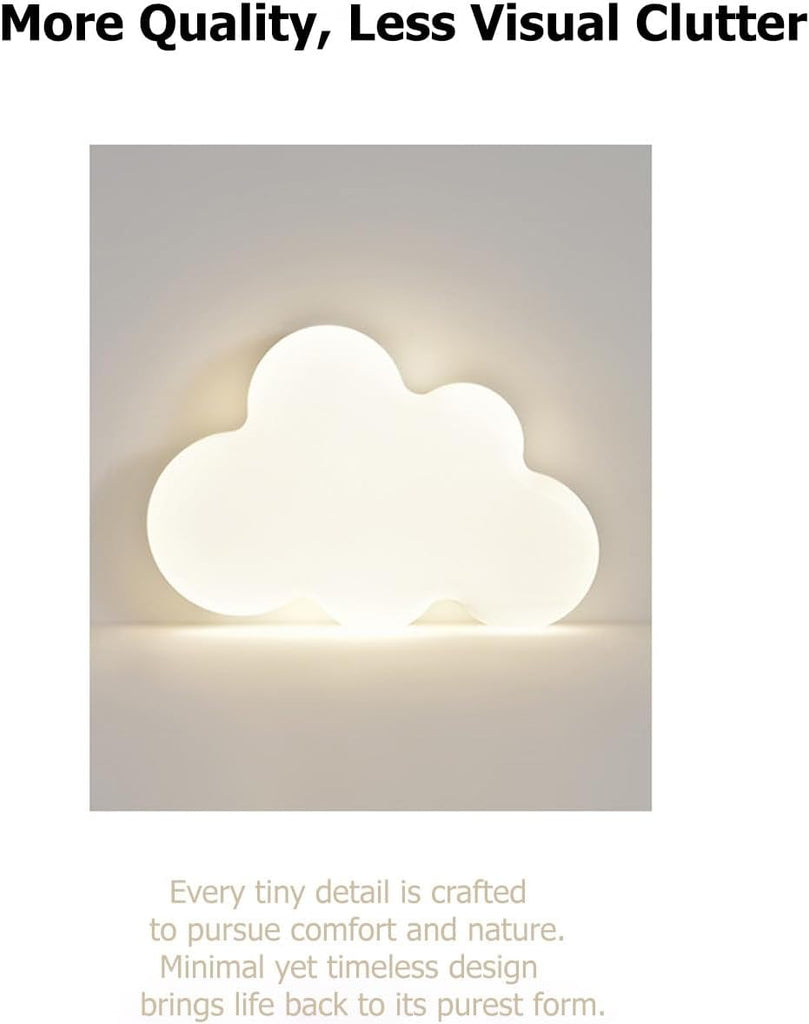 Cloud Ceiling Light, 60W Dimmable LED Flush Mount Fixure for Kids Bedroom