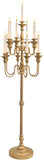 Gold Candelabra Centerpiece, 55'' Tall Floor Candle Holders, Metal 13 Arm Floor Candelabra Centerpiece Decorations