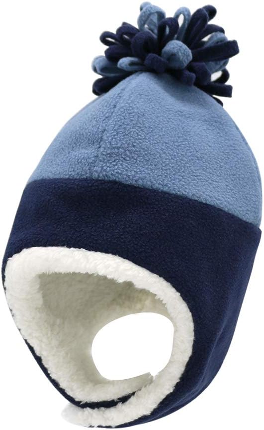 Baby Boy Sherpa Hats and Mittens Set Toddler Gloves Warm Fleece Winter Hat Baby Girl