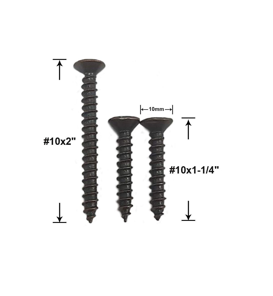 Heavy Duty Zinc Die Cast Handrail Bracket, Powder Coated Oil-Rubbed Bronze, 10 Pack, Made in Taiwan