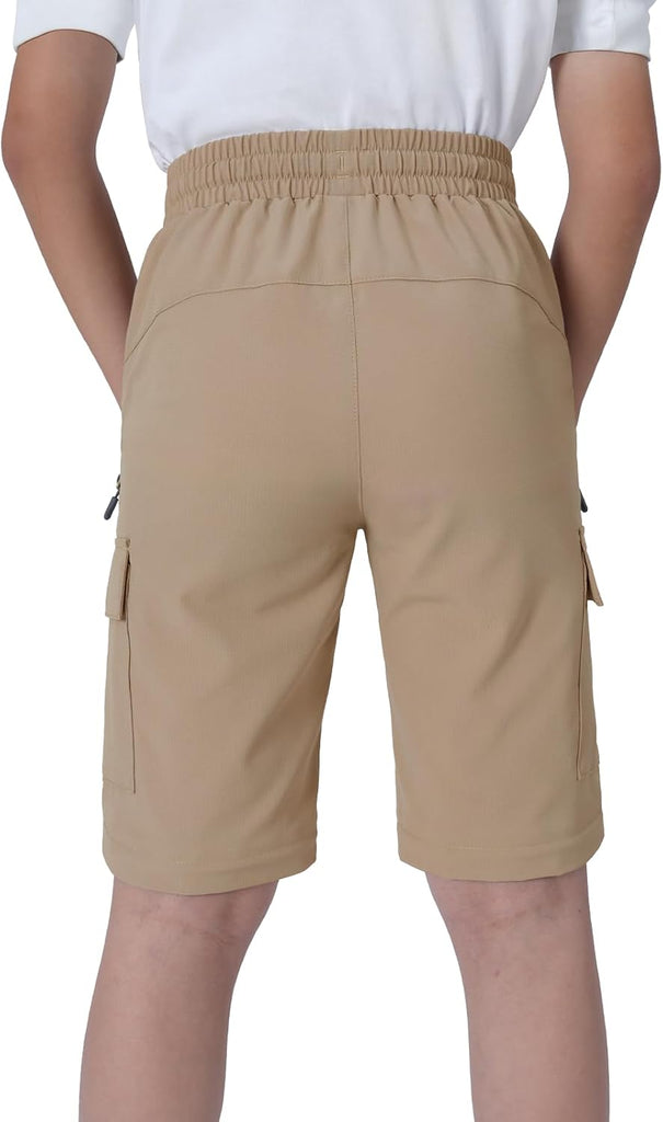 Boys Convertible Hiking Pants Kids Zip Off Scout Pants Youth Teen Boy Quick Dry Outdoor Fishing Waterproof