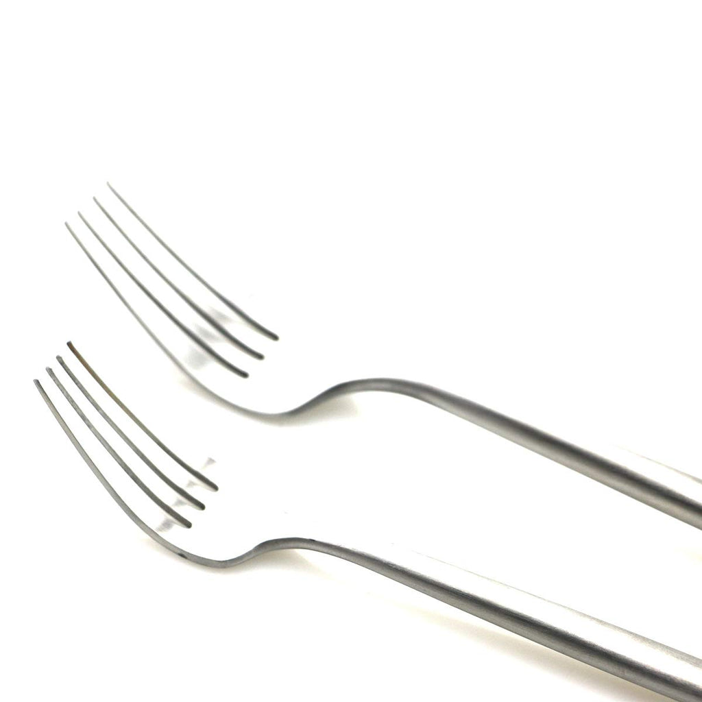 Luxury Silverware Royal Cutlery Set - 24 Pieces Flatware Set - Service For 4 Silver 18/10 Stainless Steel - Matte