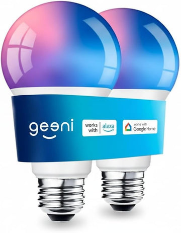 Prisma 800-Lumen Dimmable Smart Bulbs with 2.4 GHz Wi-Fi, 2-Pack