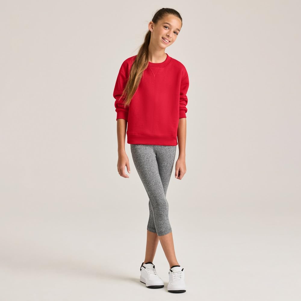 Boys Classic Midweight Fleece Crew Sweatshirt