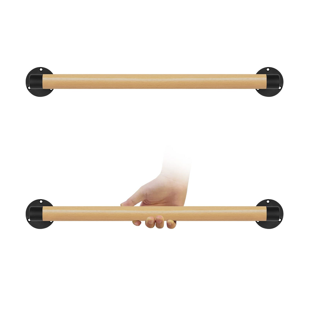 2FT Wood Hand Railing for Stairs, Wooden Handrails for Outdoor Steps